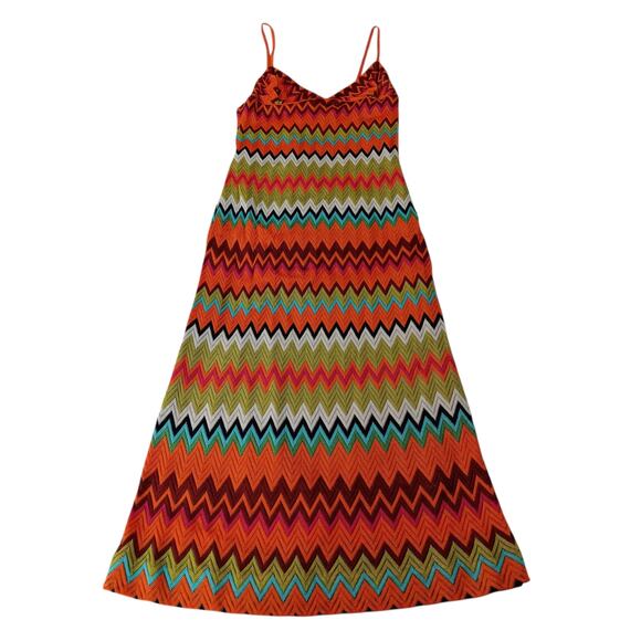 MISSONI Crochet Knit Maxi Mid Dress Smocked Cardigan Set Pristine 40/4 Two Piece - Picture 4 of 16